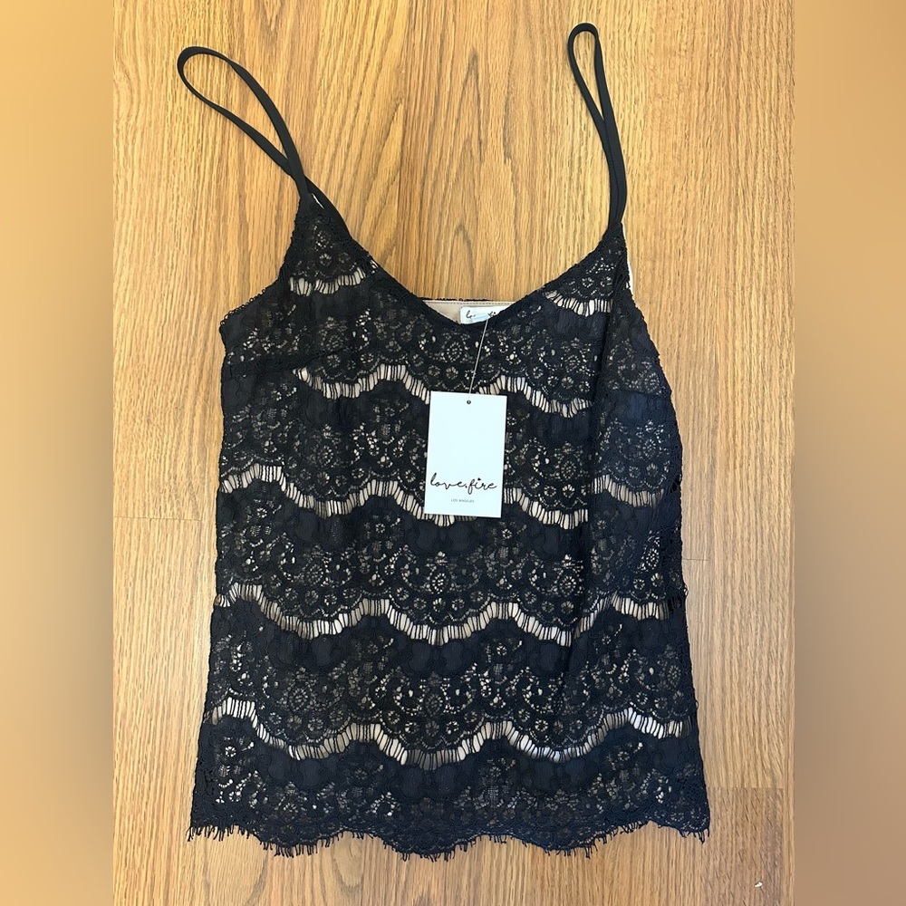 Sheer Lace Cami - Size Medium